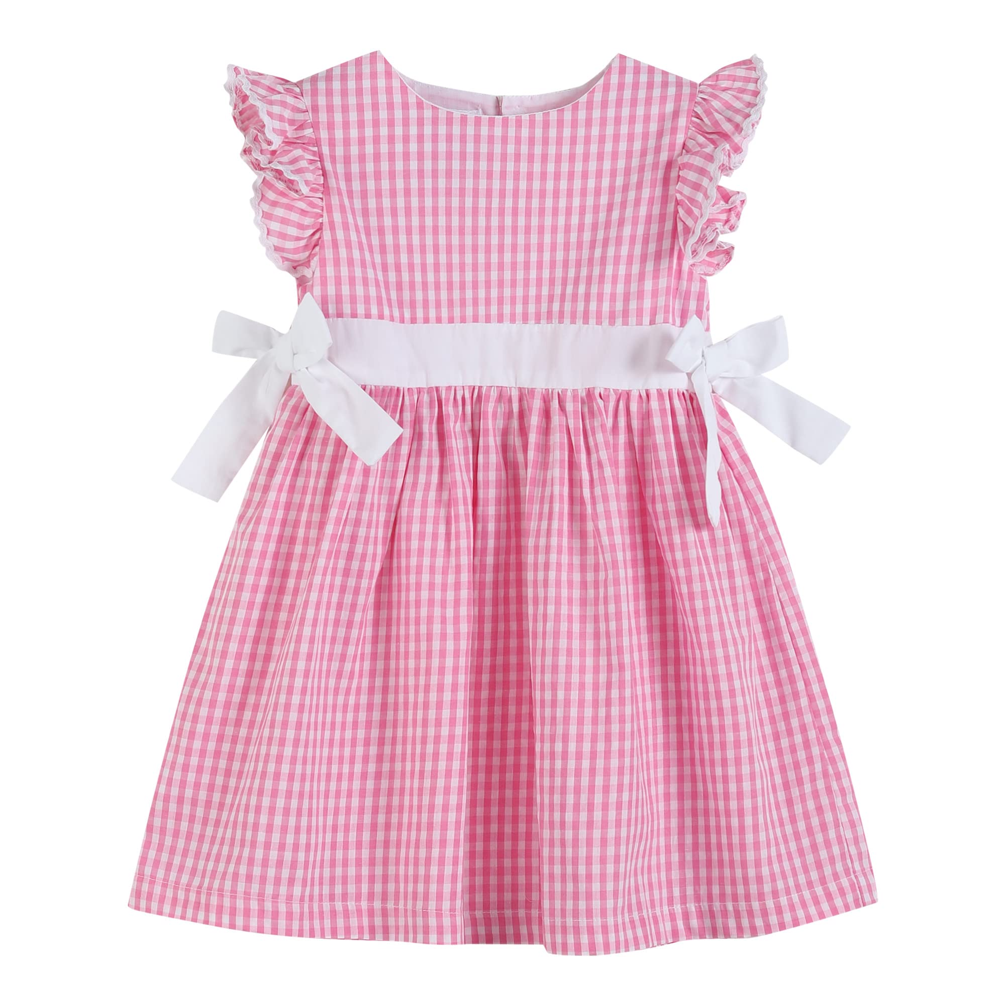 Lil cactus Baby Girls Ruffle Dress with Bows