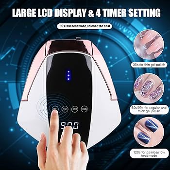 Amazon.com : UV LED Nail Lamp Cordless Rechargeable UV Light for