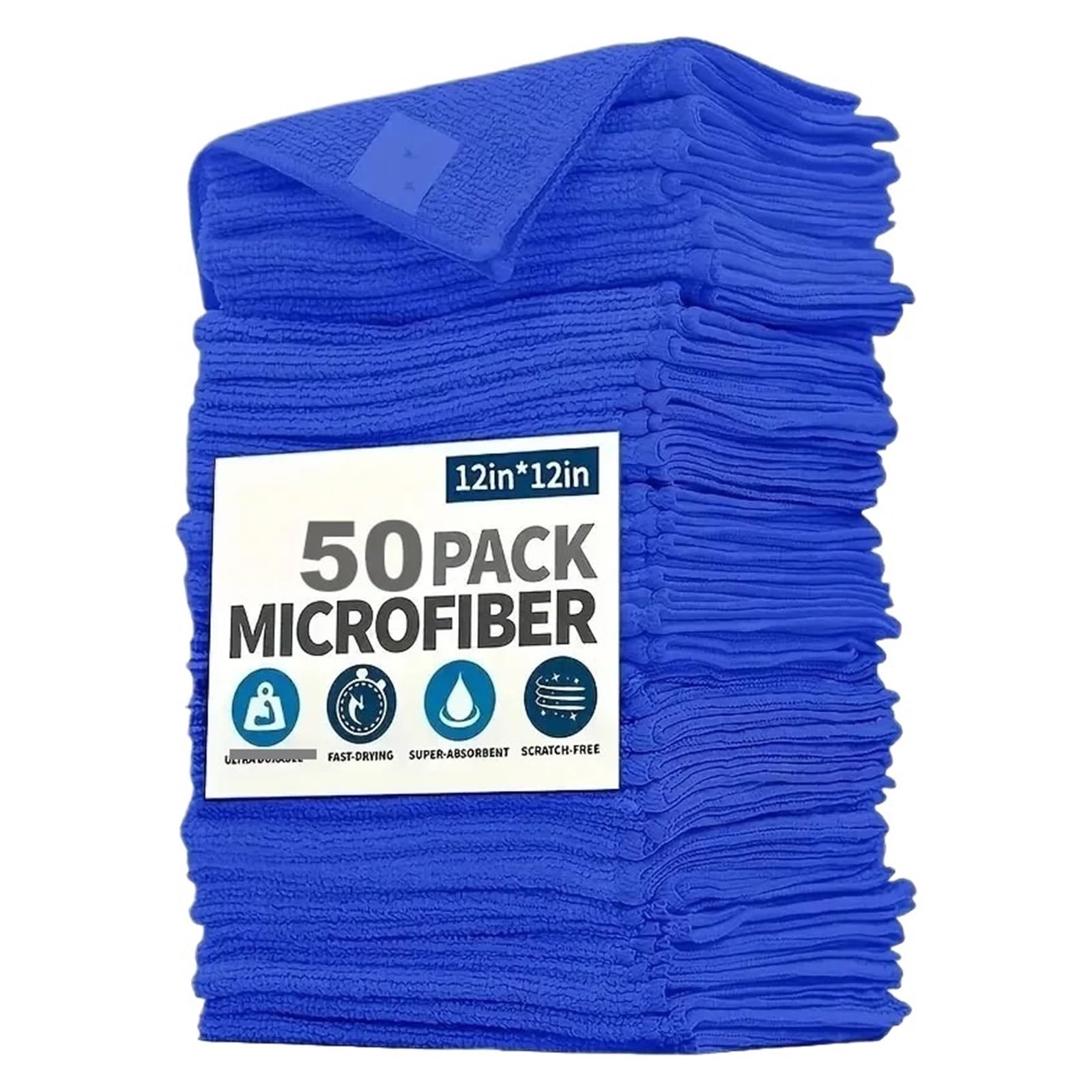 MUSM 100 Pcs Cleaning Towels Multi-Purpose Car Wash Drying Polishing Cloths Reusable Household Cleaning Cloths for Fit for