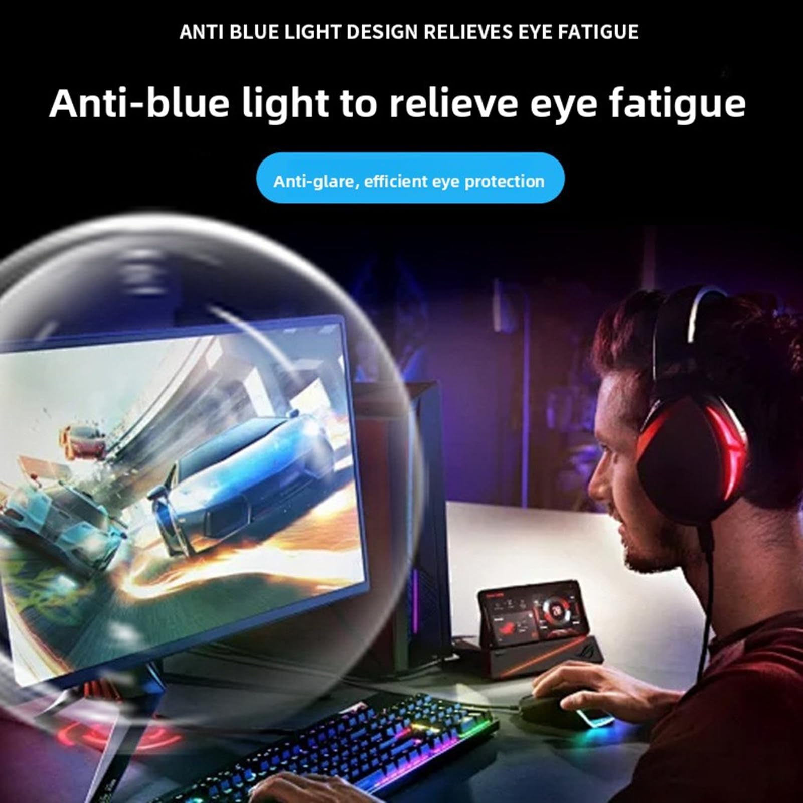 Asixxsix Filtro de Pantalla de privacidad de computadora, 23.6 23.8 Pulgadas 16:9 Protector de Pantalla extraíble de de Pet con Anti luz Azul, Escudo de privacidad y Protector