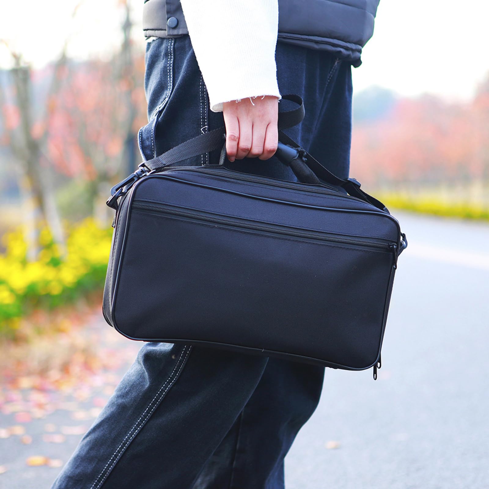 Custodia portatile per oboe, impermeabile, borsa a tracolla portatile, in tessuto Oxford, borsa per strumenti musicali
