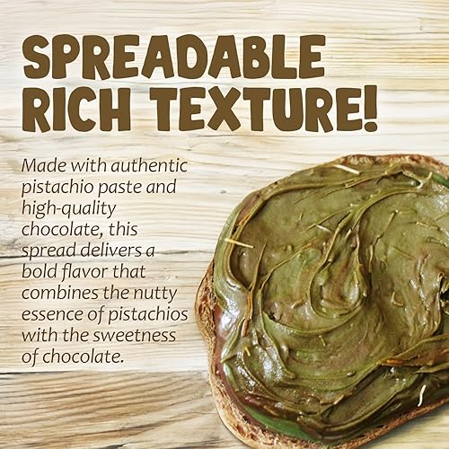 Miniatura 7 de Ceres Gourmet Dubai Chocolate Untable  Crema de Pistacho con Phyllo Kataifi Tostado, Chocolate Gourmet para Desayuno, Relleno Crujiente de Dubai