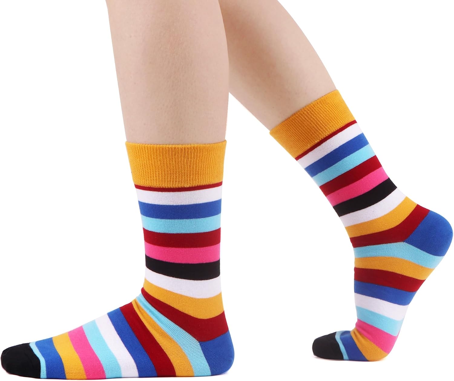 WeciBor Women's Funny Colorful Novelty Pattern Cotton Crew Socks Funky Gifts for Mum - Image 6