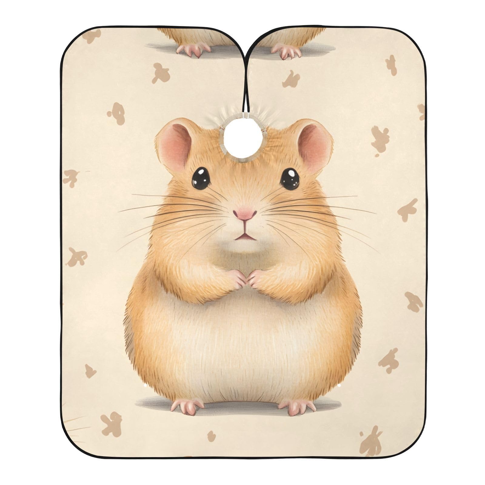 Hezely Cute Guinea Pig Hair Dye Cape, Barber Cape for Adults,Waterproof Salon Cape,Waterproof Hairdressing Styling Hair Cutting, 65