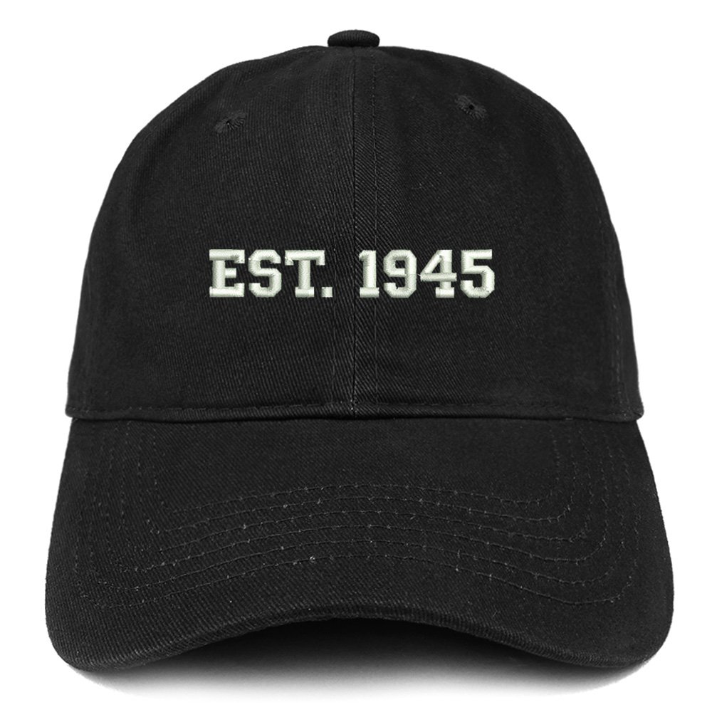 Trendy Apparel ShopEST 1948 Embroidered - 76th Birthday Gift Soft Cotton Baseball
