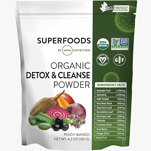 MRM Organic Detox and Cleanse Powder - For Women &