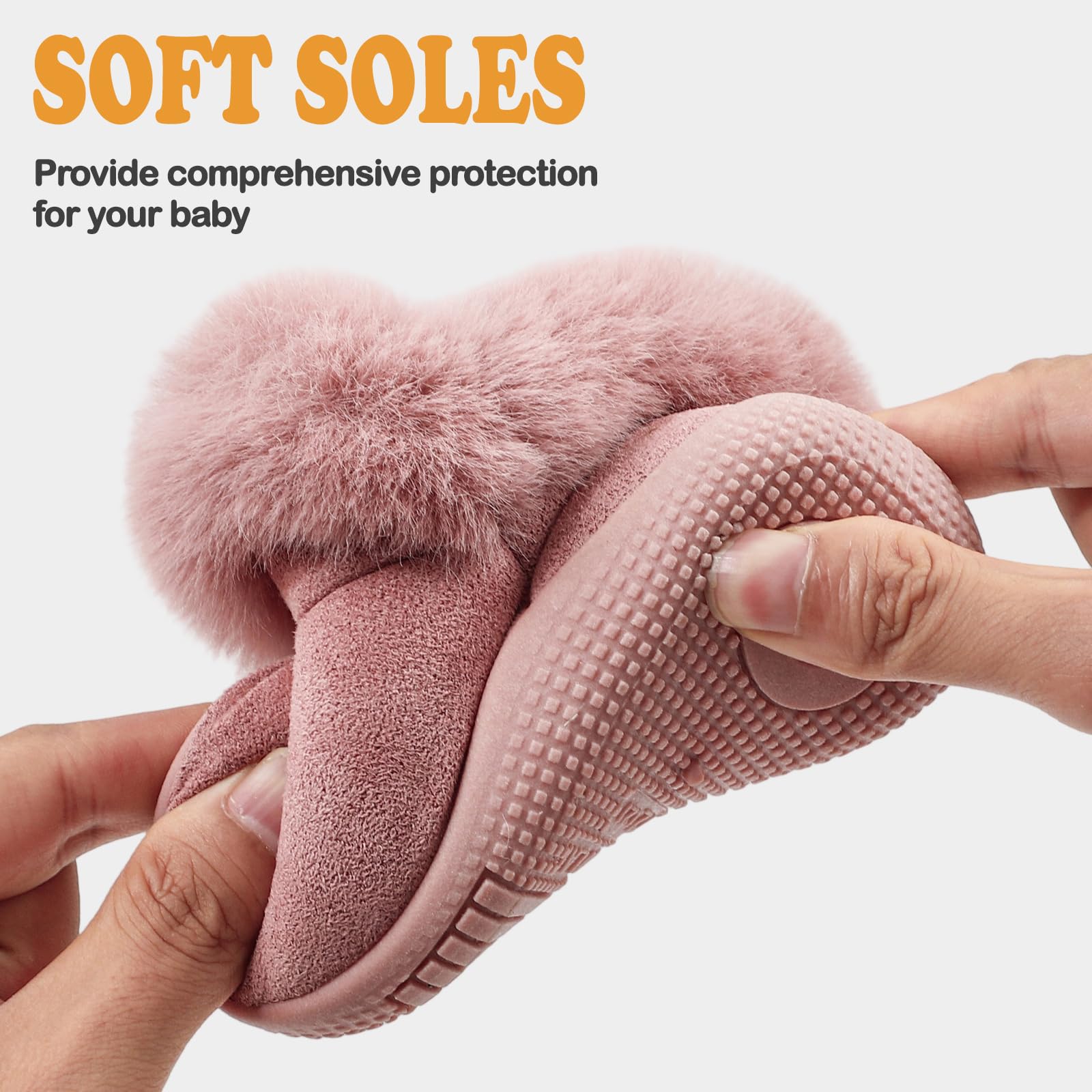 MK MATT KEELY Botas Bebé Niña Invierno 0-5 Años Botas de Nieve Exterior Zapatillas Primeros Pasos Cálido con Suela Antideslizante Suaves