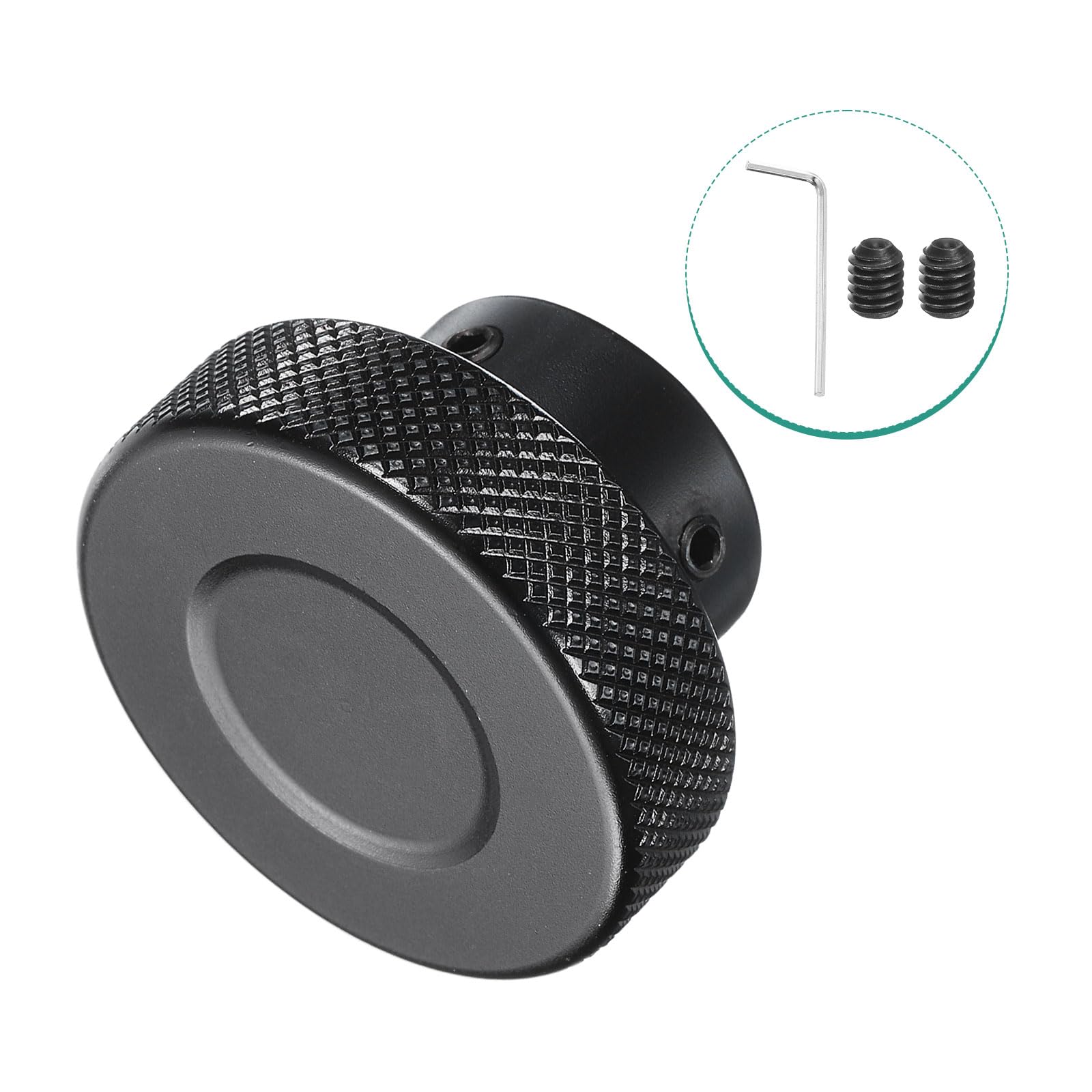Manopola In Alluminio 40 Mm Con Foro 5 Mm &ndash; Zigrinata, Per Fresatrici E Torni, Colore Rosso