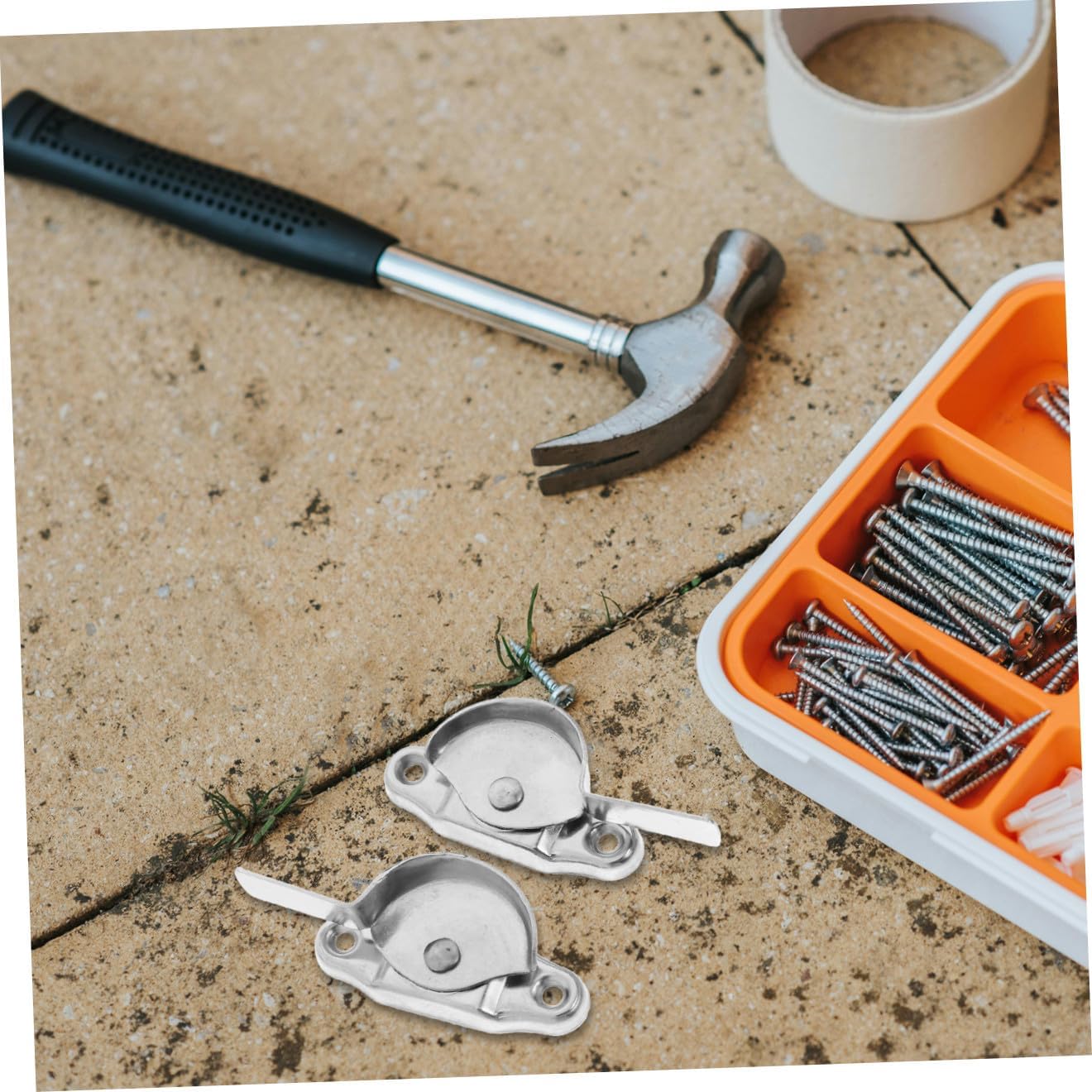 12sets Stainless Steel Crescent Lock Window Latch Lock Easy Install Keys for Home Shop Left Short Hooks Right Short Hooks