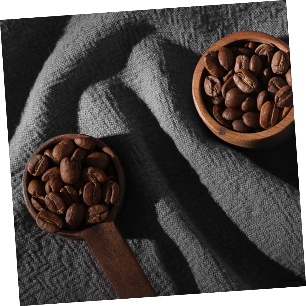 Ciieeo 10pcs Portable Wooden Scoop Tea Scoops for Household Spoons Slotted Design for Coffee Grounds