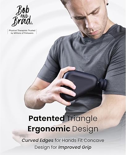 Miniatura 3 de BOB AND BRAD Air 2 Mini pistola de masaje, pistola de masaje de percusión de tejido profundo de mano con amplitud de 0.472 in y masajeador personal,
