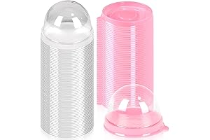 Pink Plastic Mini Desk Containers for Cupcakes and Small Desk Pets