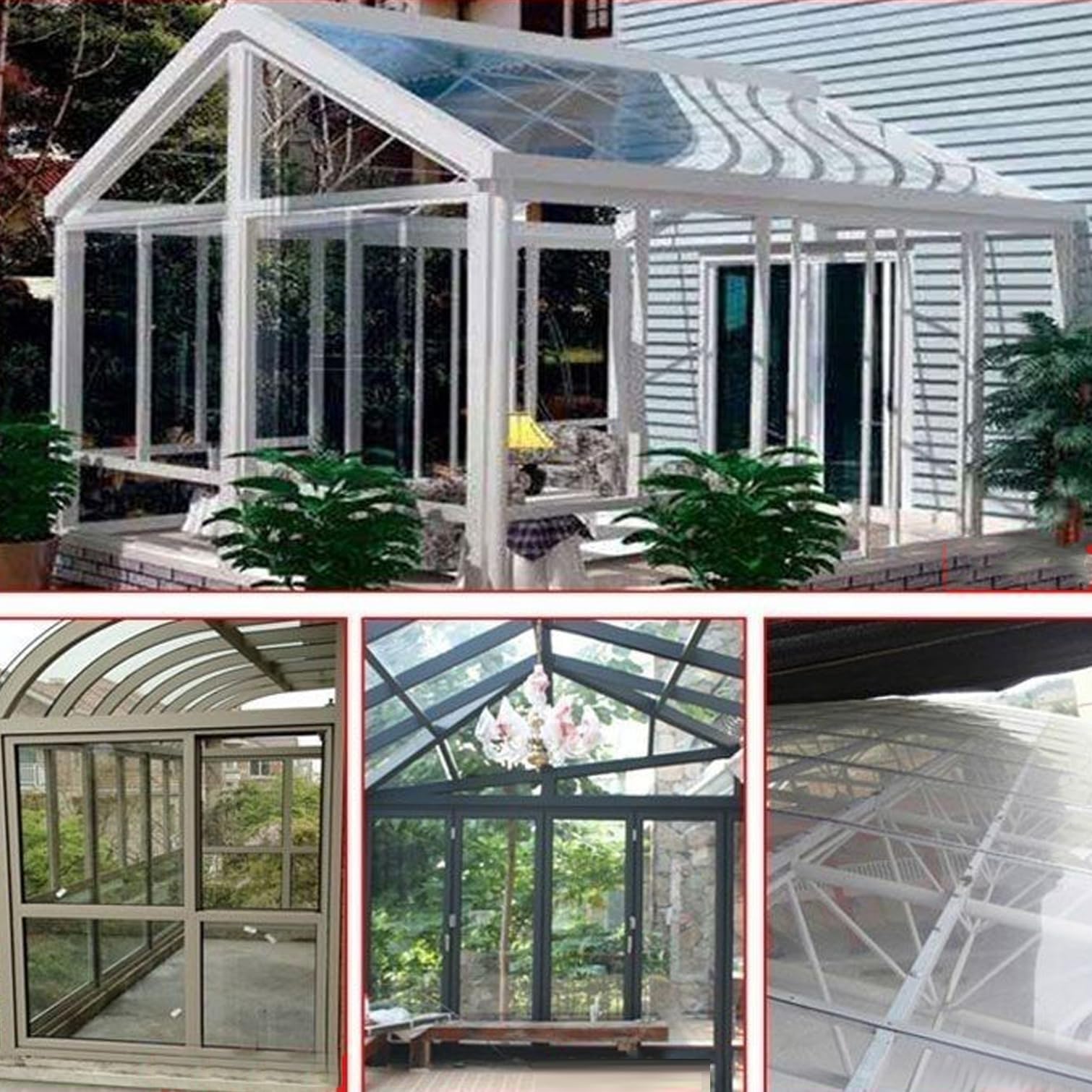 Clear Polycarbonate Sheets,Clear Solid Acrylic Plastic Panel,Uv Protection Rainproof Roof Cover,Pc Sheet Plastic Roll,Replacement For Outdoor Greenhouse Canopy ( Color : 1mm , Size : W1.22*L3m/W4*L9.8 - View #11