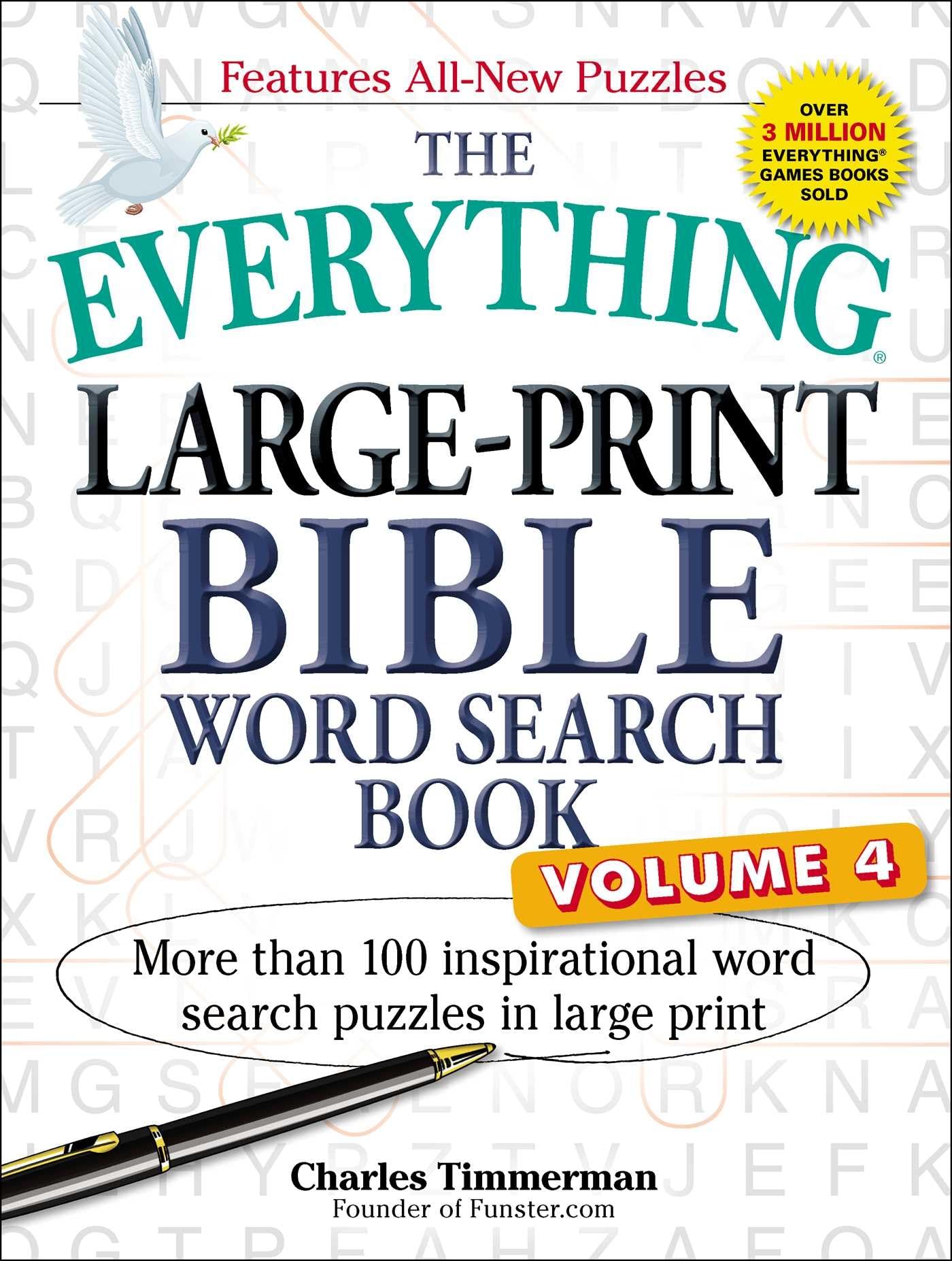 The Everything Large-Print Bible Word Search Book, Volume 4: More Than 100 Inspirational Word Search Puzzles in Large Print (Everything(r) Series)