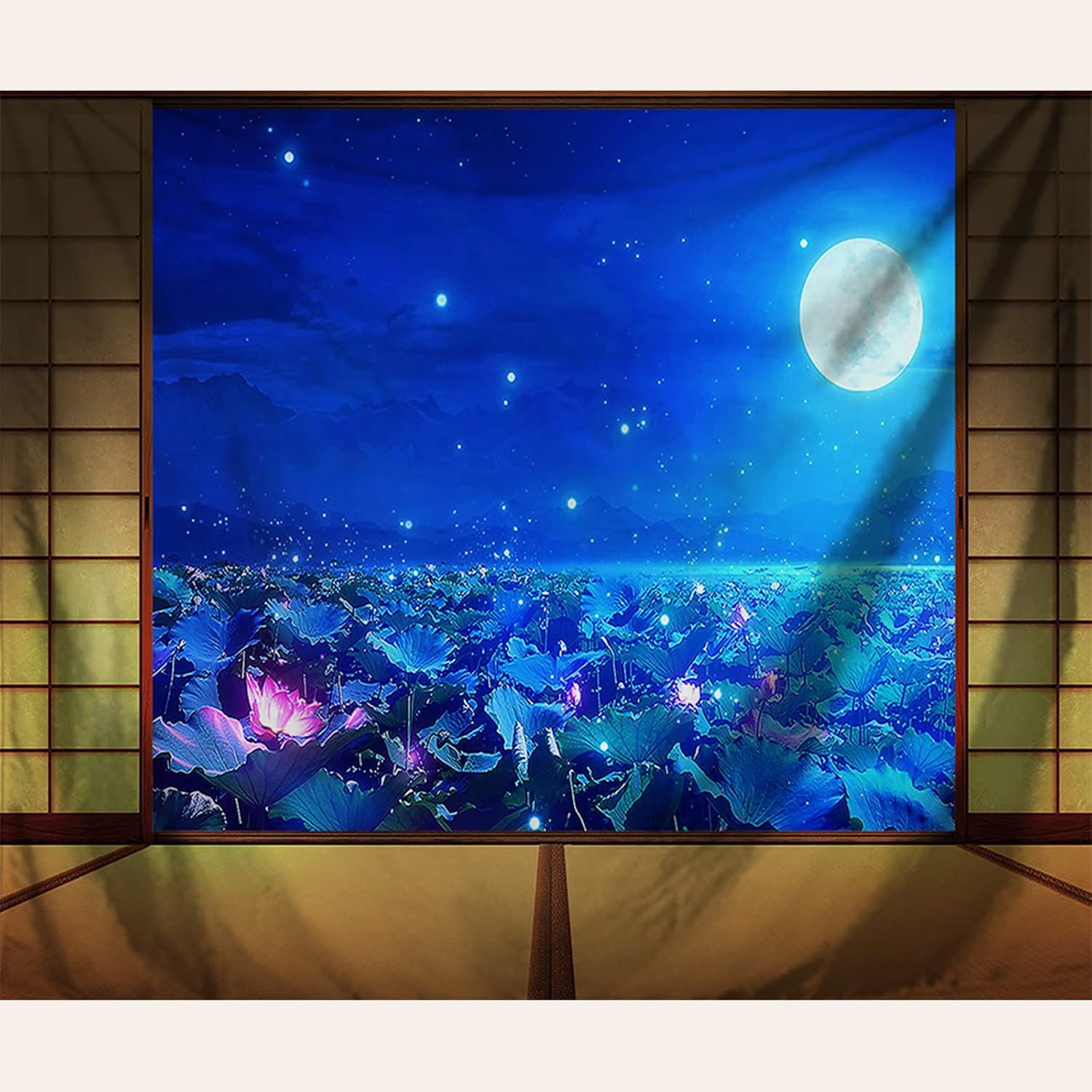 東宝 タペストリー 壁掛け 壁飾り 窓外風景 和室 蓮の池 丸月 インテリア 雰囲気転換 布ポスター 自然 おしゃれ 多機能 サイズ 初売り 東宝 タペストリー 壁掛け 壁飾り 窓外風景 和室 蓮の池 丸月 インテリア 雰囲気転換 布ポスター 自然 おしゃれ 多機能 サイズ 初売り