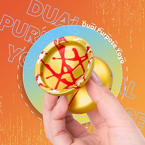 Miniatura 7 de MAGICYOYO V10 Finger Spin Yoyo Yoyo profesional Metal Trick Yoyo Responsive Yo Yo Yo de doble propósito con estuche de almacenamiento + guante Yo Yo
