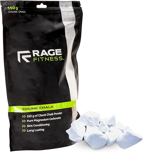 Rage Fitness Gym Chalk  Magnesium Carbonate Athletic Chalk for Excellent Grip - Gym Workout Grip Chalk for Weightlifting & Gymnastics.