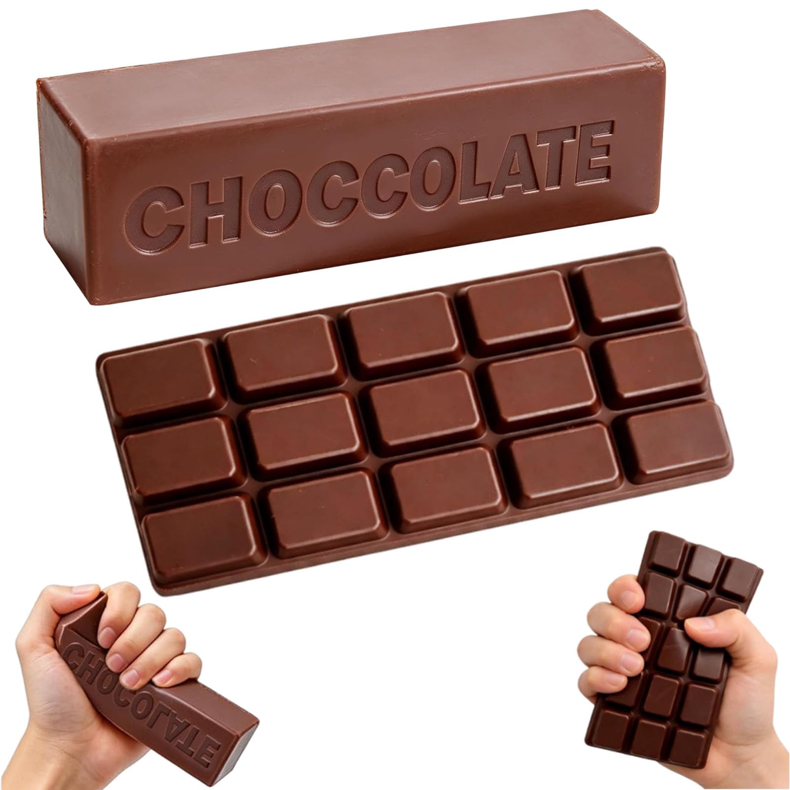 2 Pcs Large Chocolate Squishy Cheap Squishies Toy, Slow Rising Squishies