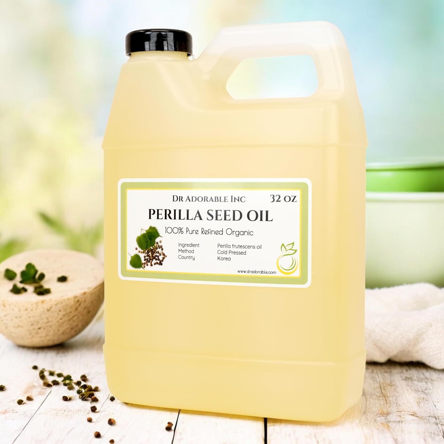 Dr Adorable - 32 oz - Perilla Seed Oil - 100% Pure Natural Organic Cold Pressed - Image 2
