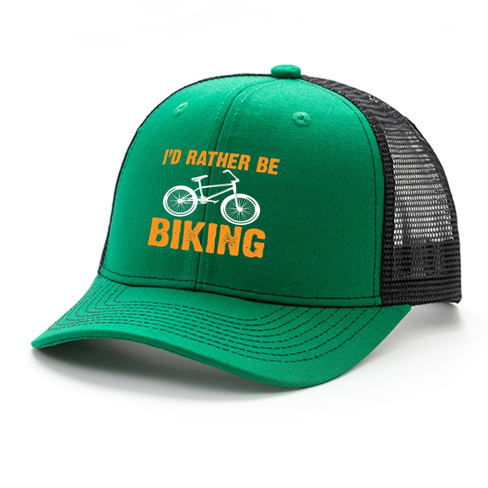Cyclist I'd Rather BE Cycling Biking Cycling Baseball Cap Men Low Hat for Men Breathable Caps Sun Hats Green