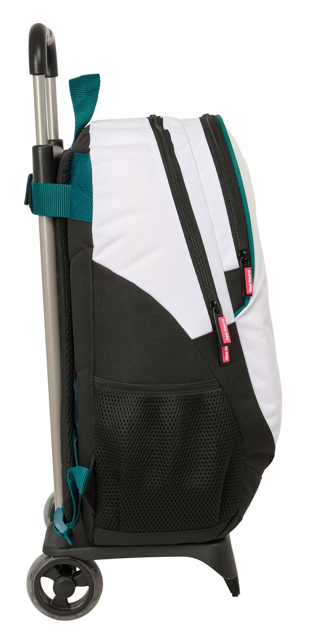 Safta REAL MADRID EQUIPACIÓN 26/27 - Mochila Escolar con Carro, Ideal para Niños de Diferentes Edades, Cómoda y Versátil, Calidad y Resistencia, 33x15x43 cm