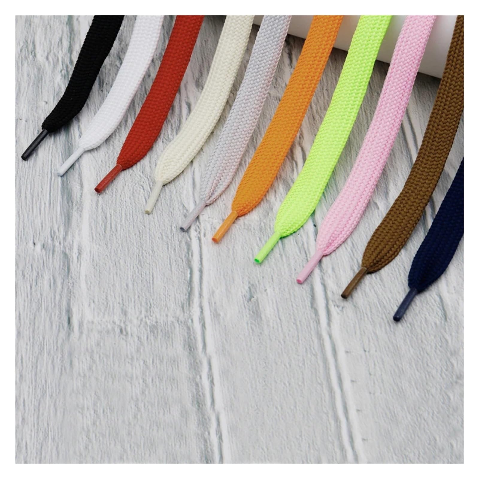 Cordones de Zapatos 1 par de Cordones Anchos de 18 mm de Doble Capa for Zapatillas Deportivas, Planos y Gruesos.(134 Apricot,60cm)