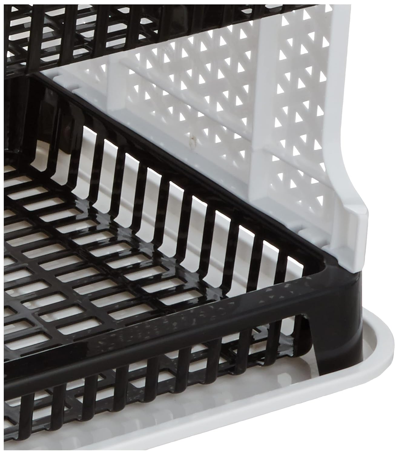 Amazon Brand - Solimo Plastic Dish Drainer, (Black , 51 cm * 33 cm * 27.2 cm) offers donot miss