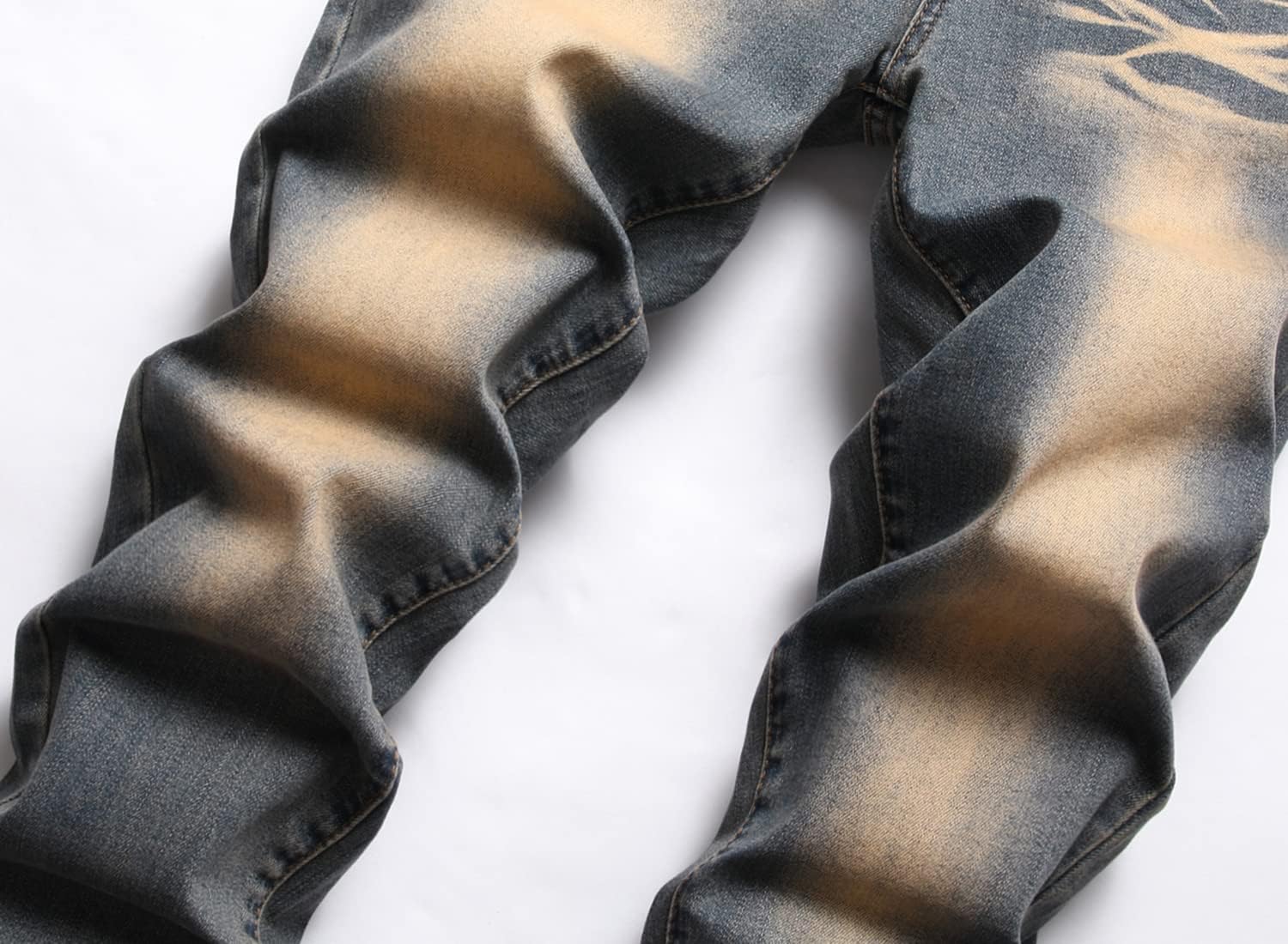 JUNBAOSS Men's Slim Fit Stretch Jeans Ripped Skinny Jeans for Men, Distressed Straight Leg Fashion Comfort Flex Waist Pants - Image 4