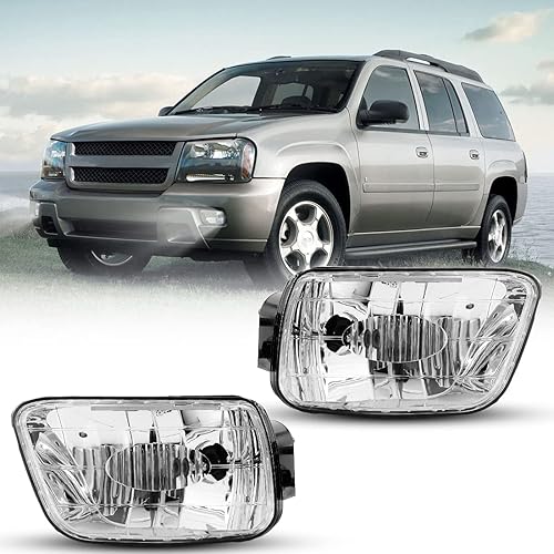 Nixon Offroad Luces antiniebla para Chevy Trailblazer 2002-2009 para Isuzu Ascender 2003-2008 Juego de lámparas antiniebla de conducción 1 par