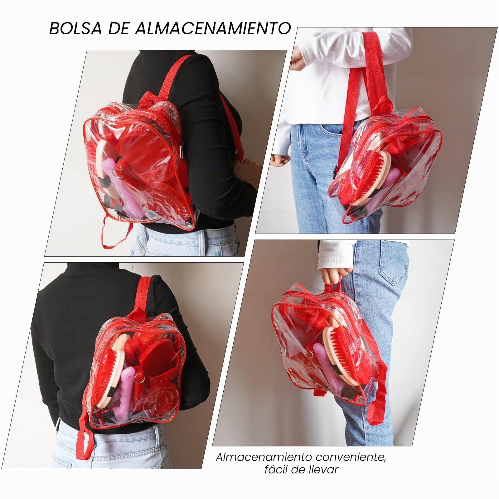Kit De Aseo Para Caballos 10 Piezas Kit Profesional De Cuidado De Caballos, Cepillo Ecuestre, Peine De Curry, Herramienta De Limpieza De Caballos Juego De Limpieza Para Caballo o Pony