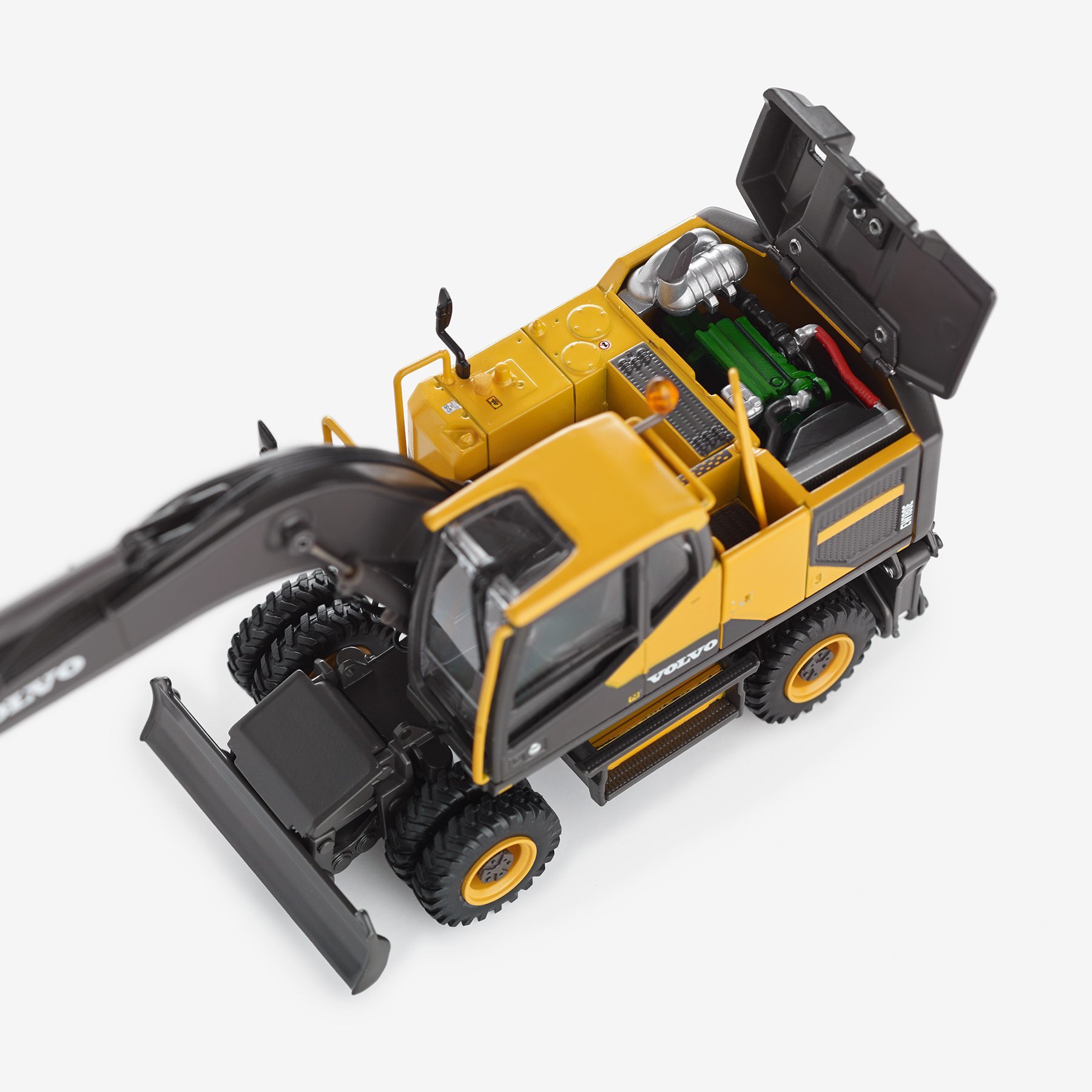 VOLVO MOTORART EW180E ミニカー Motorart 300067 Volvo wielen graafmachine EW180E gegoten model