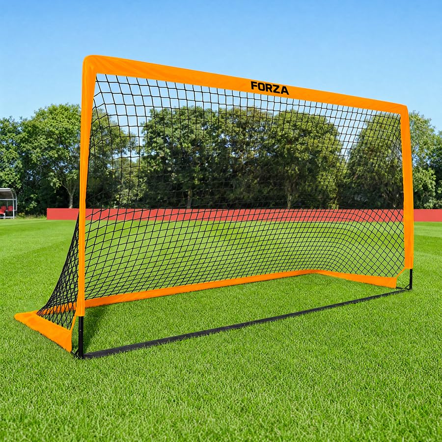 FORZA Square Pop-Up Football Goal [6 Sizes] (Orange, 9ft x 5.5ft, Single Goal)