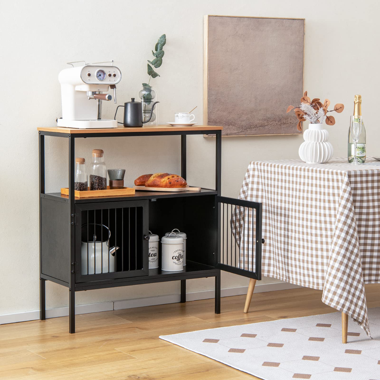 Ddrega Multifunctionele Kledingkast, Lineaire Kast Met 2 Draaideuren Kledingkast Met 6 Planken Modern Schoenenrek 100 Made In Italy 72x37h195 Cm Wit