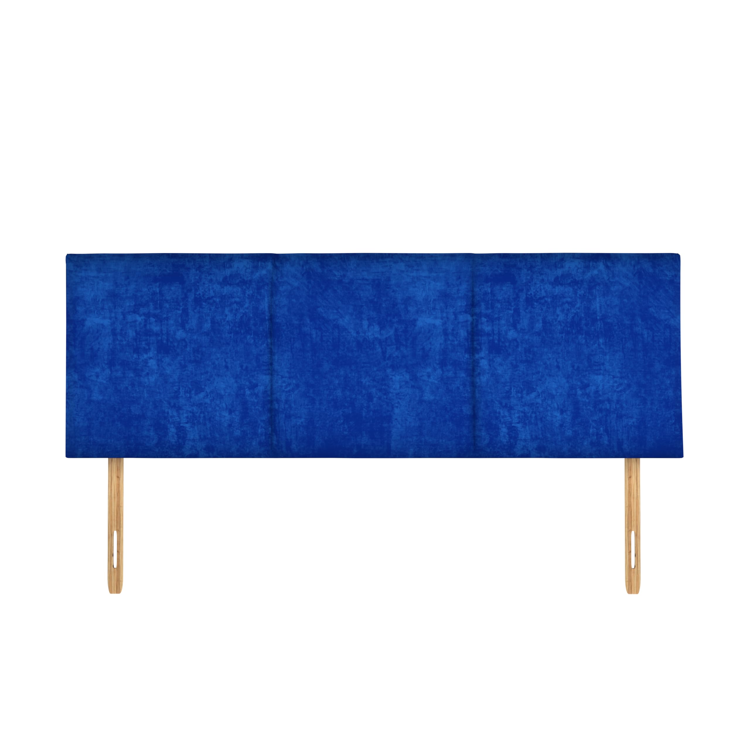 SANA SLEEP Chelsea Plush Velvet HeadBoard - Luxury 20" Upholstered Design for Divan Beds - Multiple Fabric Options for Bedroom and Hotel Furniture- 6FT Super King - Royal Blue