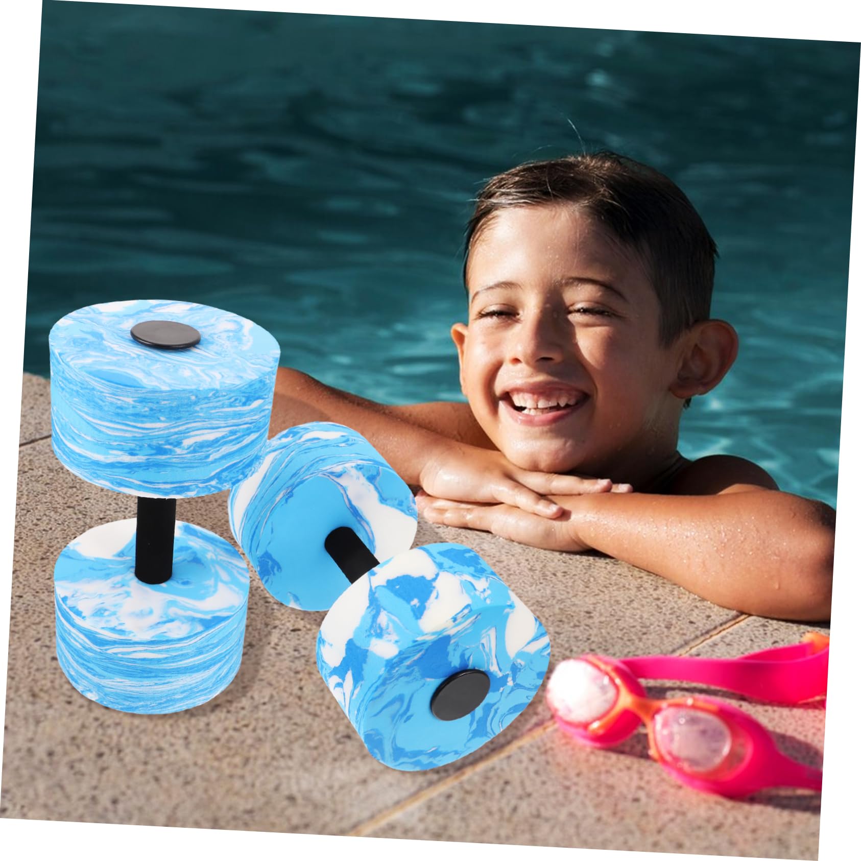 UPKOCH 2 Pezzi Manubri per Piscina Esercizi per Acquatici per Manubri d'Acqua Manubri in Schiuma Manubri per Nuoto Manubri per Acqua Pesi Portatili Forma Bilancieri per Acqua Pesi