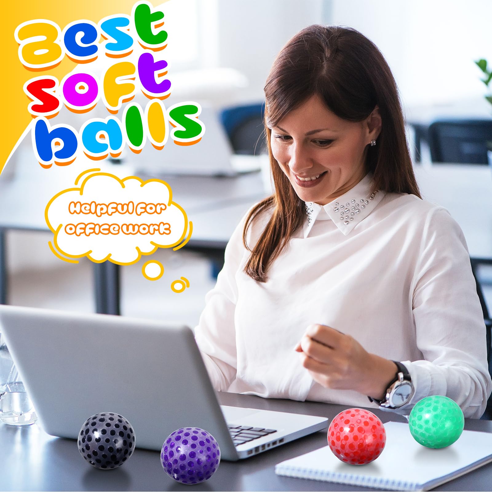 Amazon.co.jp: ストレスボール おもちゃ 48個セット スクイーズ