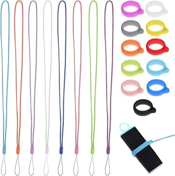 Gatuida 8 Anti-Verlust Halskette Lanyard mit Stück Anti-Verlust Silikon  Gummi Ring Stift Silikon Lanyard Halter : Amazon.de: Baumarkt