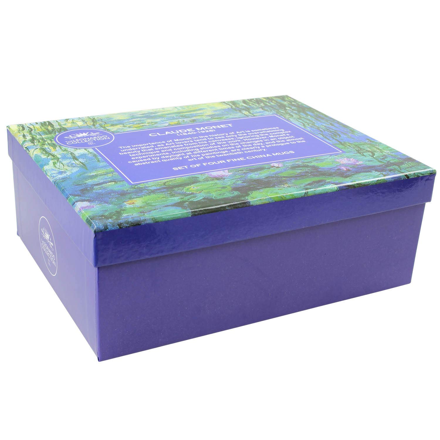Lesser & Pavey LP93066A Monet - Tazas de Porcelana Fina, 4 Piezas, Multicolor, 12 x 8 x 9 cm, 300 ml