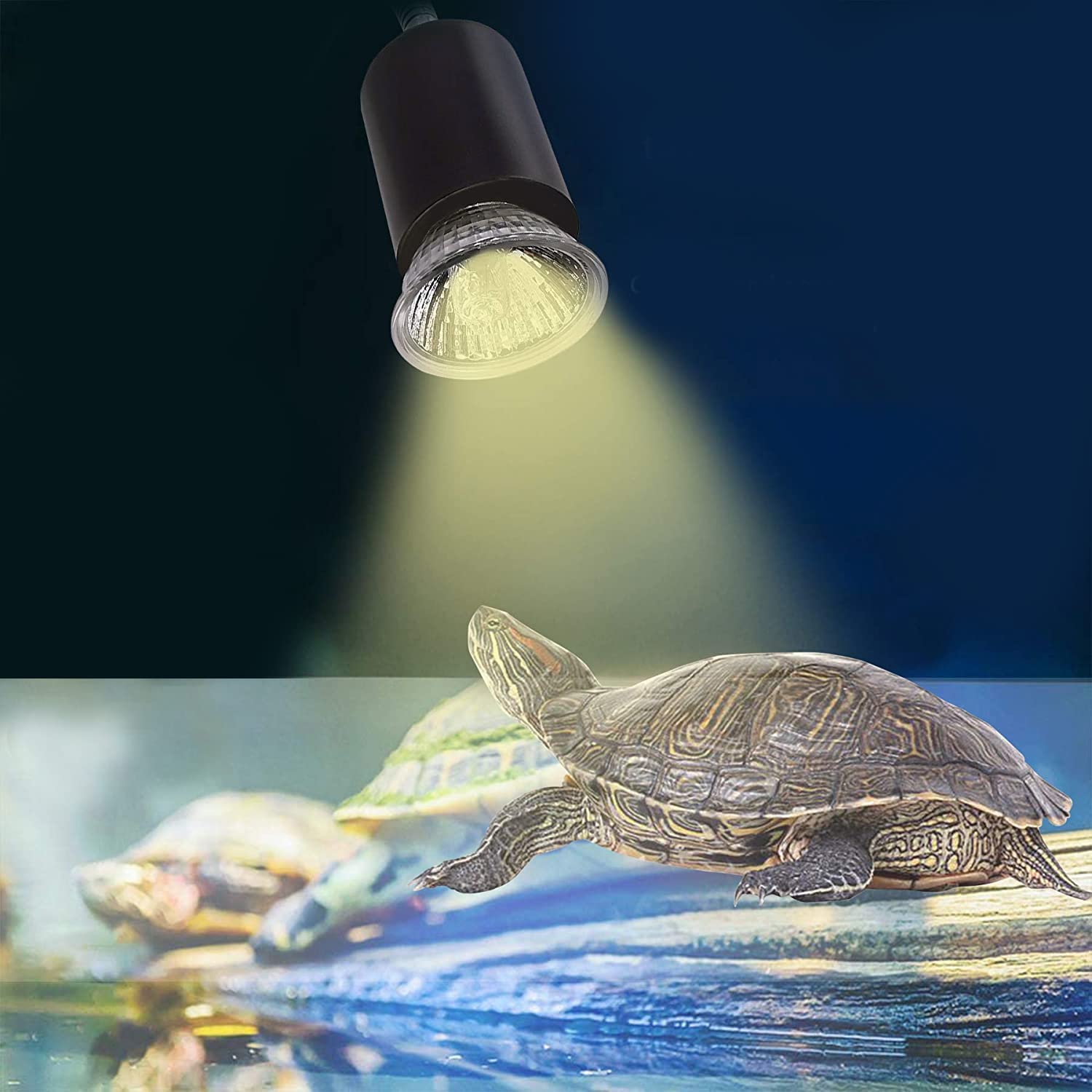 Western Era UVB Lamp Heat and Light for Reptiles and Amphibian Tanks, Terrariums and Cages, Works with Various Lamp Fixtures (50W) 2