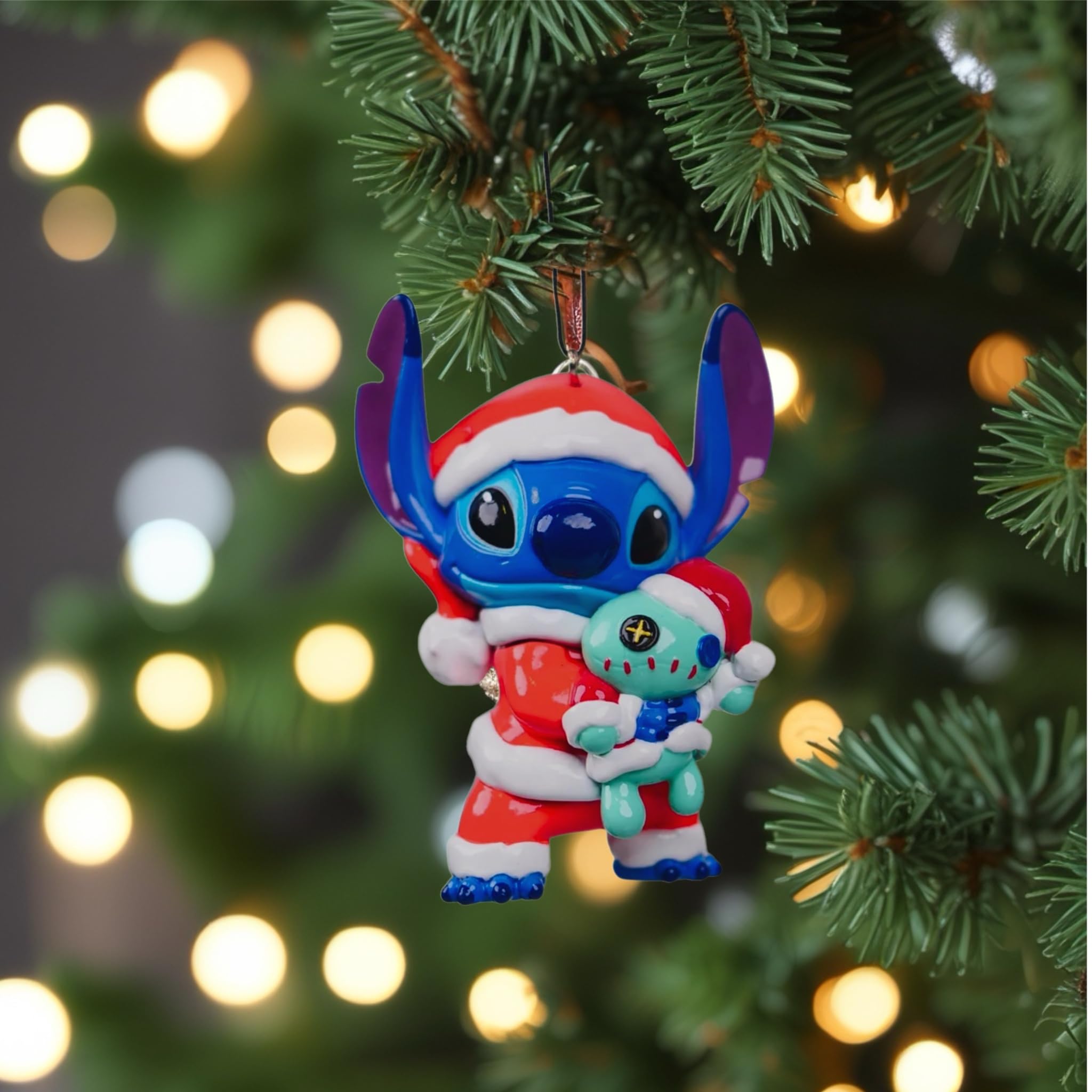Disney Christmas Decorations Ornaments Baubles, Red, Green, Silver, Gold - Image 2