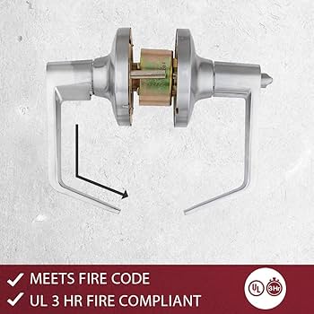 Tell LC2481CTL 26D 234 T SCC HD Satin Chrome Entry Lever, Grade 2