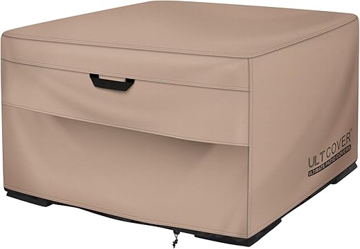 ULTCOVER Patio Fire Pit Table Cover Square 44 inch Outdoor Waterproof Fire Bowl Cover