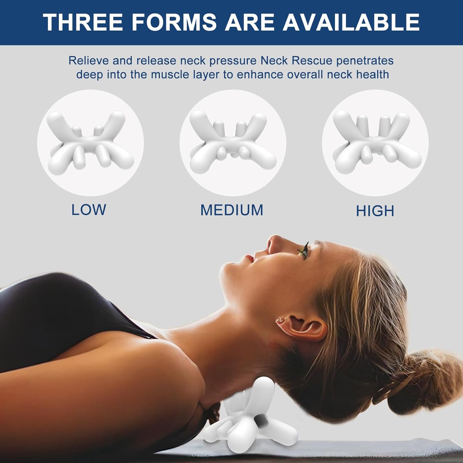 Occipital Release Tool,Neck and Shoulder Trigger Point Massager for Headache Relief,Deep Tissue Pressure Point Device with Acupressure Design Targeting Hard-to-Reach Muscles,Fast and Effective
