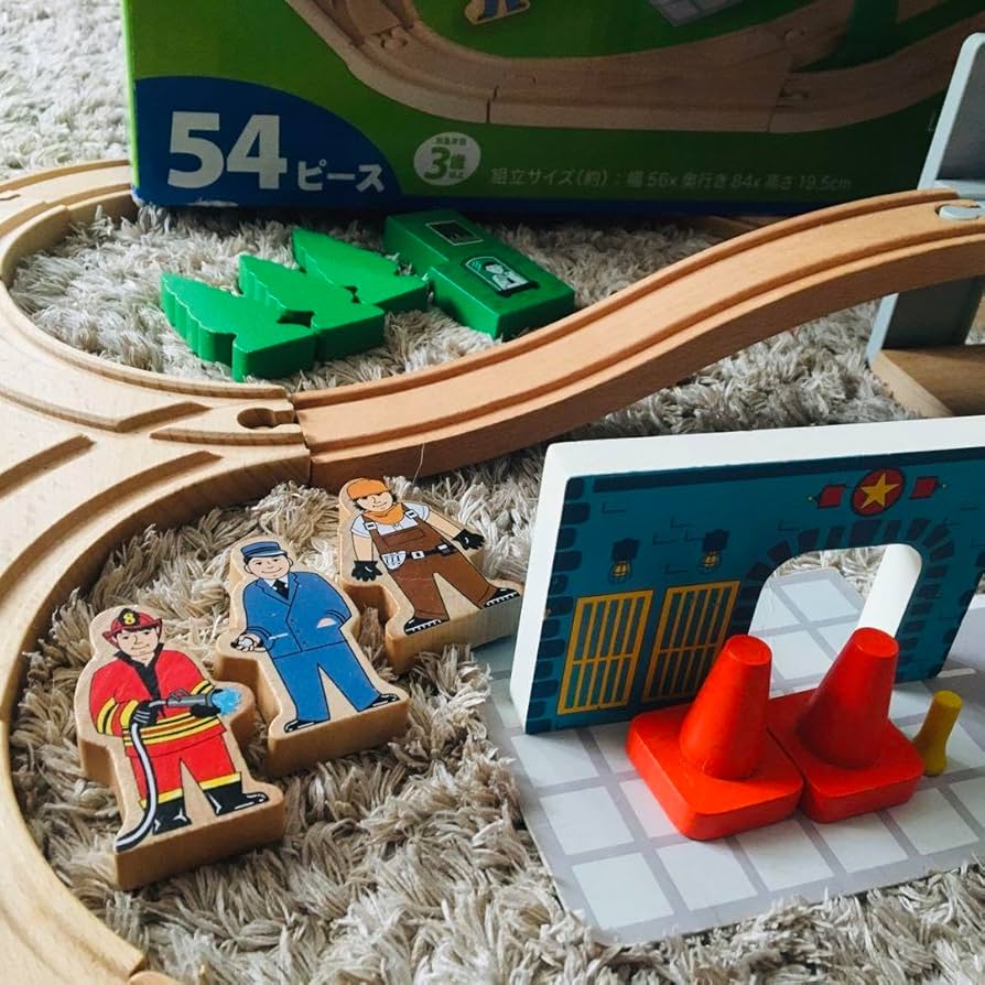 イマジナリウムトレイン Amazon.co.jp: イマジナリウム 木製レスキュー トレインセット