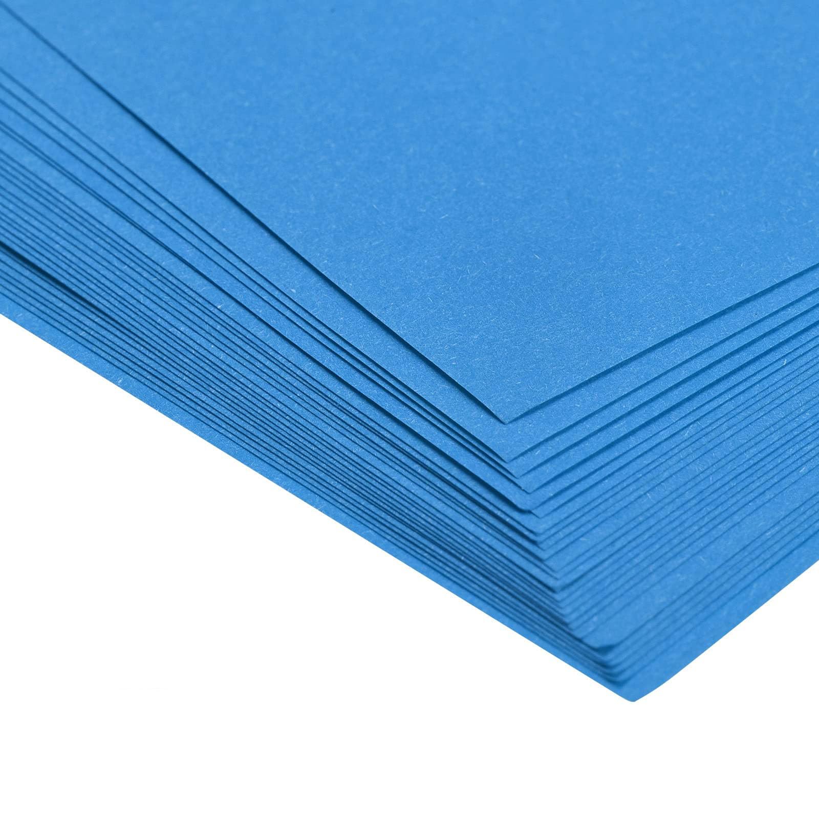 TOP-VIGOR 50 Sheets Coloured Origami Paper, A4 Double Sided, Handmade Craft Paper, for DIY Art Crafts, Drawing Cutting, Copy, Lake Blue - Image 4