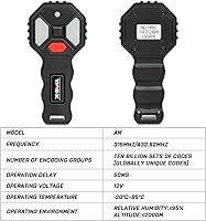 Vista 2 de X-BULL Nuevo Kit de Control Remoto Inalámbrico 2 con Interruptor de Mano para Coche, ATV, SUV, 12V