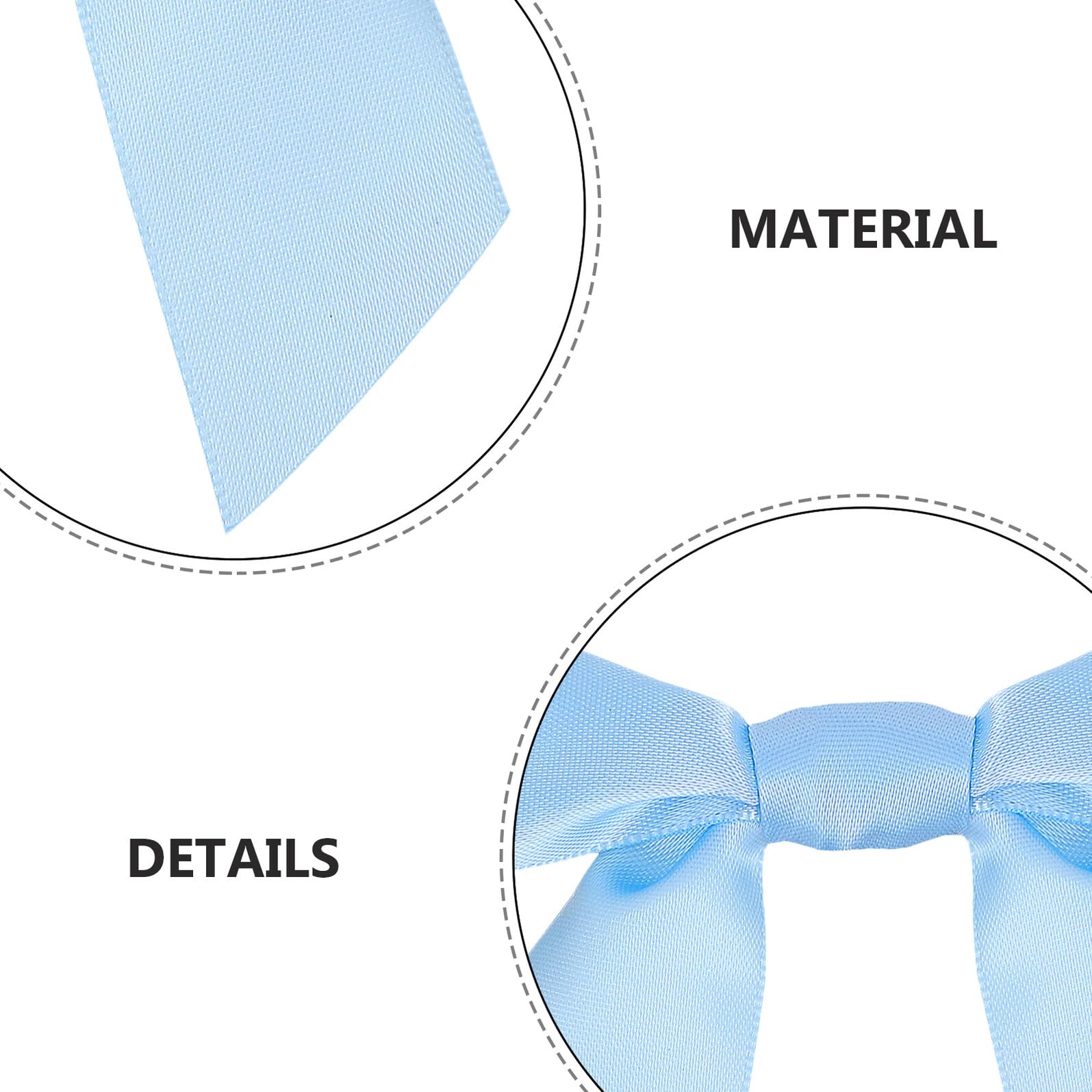 100 pezzi Fiocchi Piccoli Decorativi Azzurri per Sacchetti Regalo Fiocchetti per Confezioni Chiusura Rapida e Decorazione Elegante per Feste Matrimoni e Shower