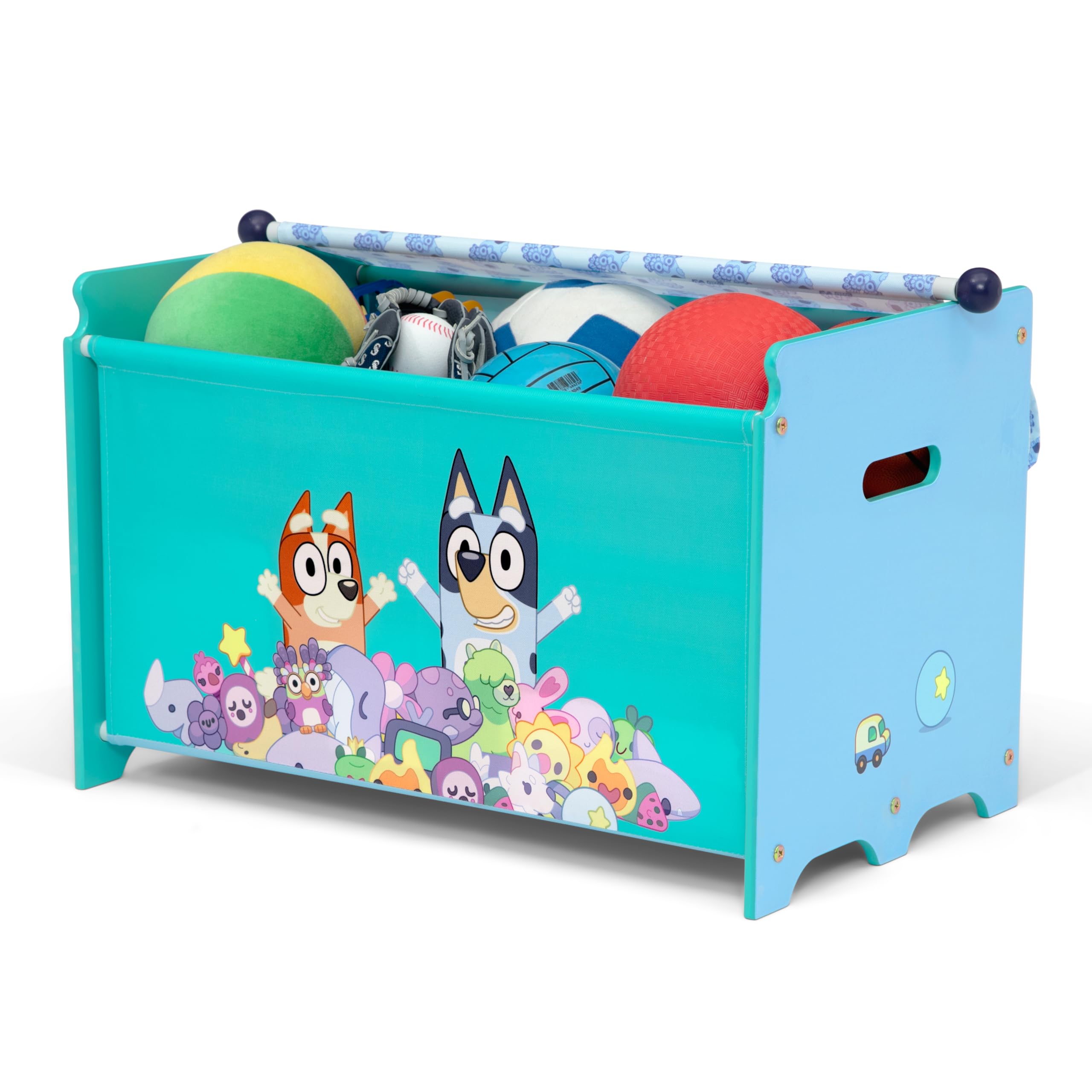Amazon.com: Delta Children – Bluey Toy Box with Retractable Fabric