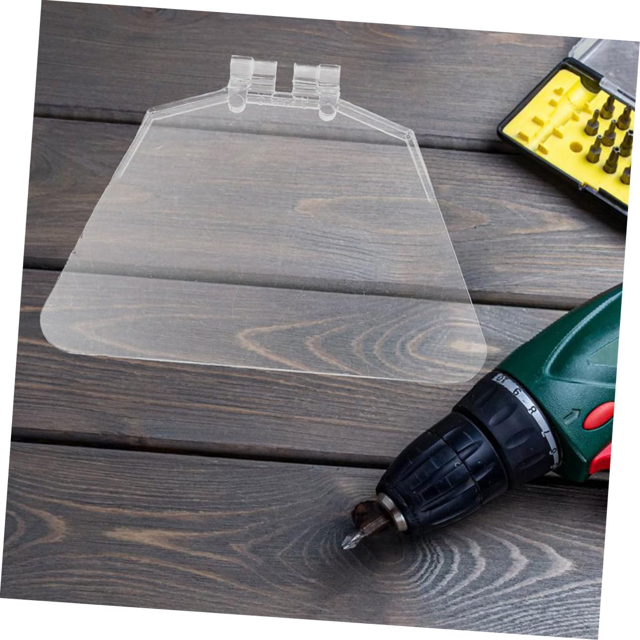 IWOWHERO Tough Plastic Bench Eye Shield 4 Pcs Bench Grinder Guard Protective Sheet for Eye Safety