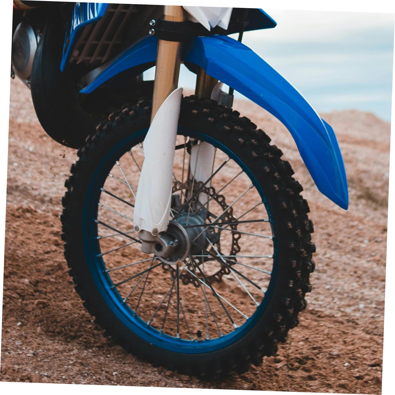 PRETYZOOM Universal Bike Decorative Tube 72pcs Plastic Wheel Spoke Wraps Rim Protectors Reflective Stripes for Safety